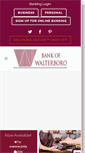 Mobile Screenshot of bankofwalterboro.com